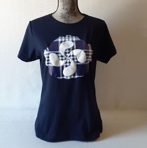 Roly women's navyblue short-sleeve graphic design t-shirt size XL